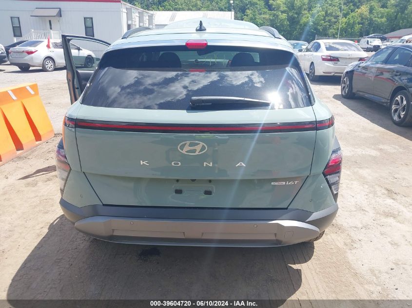 2024 Hyundai Kona Limited VIN: KM8HECA30RU050302 Lot: 39604720