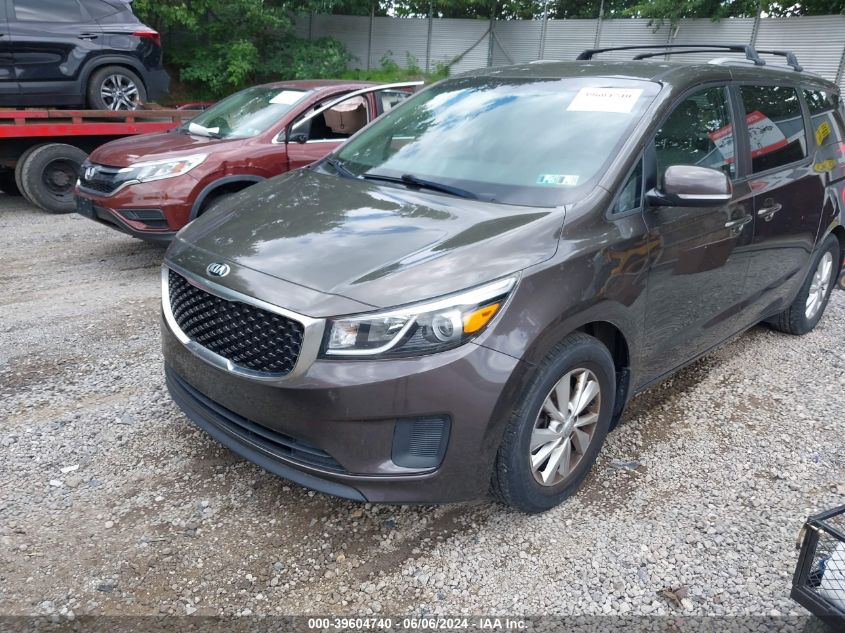 2016 Kia Sedona Lx VIN: KNDMB5C12G6146811 Lot: 39604740