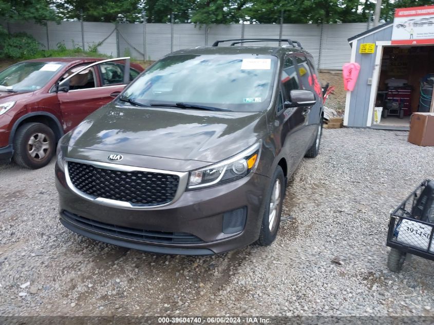 2016 Kia Sedona Lx VIN: KNDMB5C12G6146811 Lot: 39604740