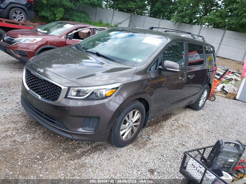 2016 Kia Sedona Lx VIN: KNDMB5C12G6146811 Lot: 39604740