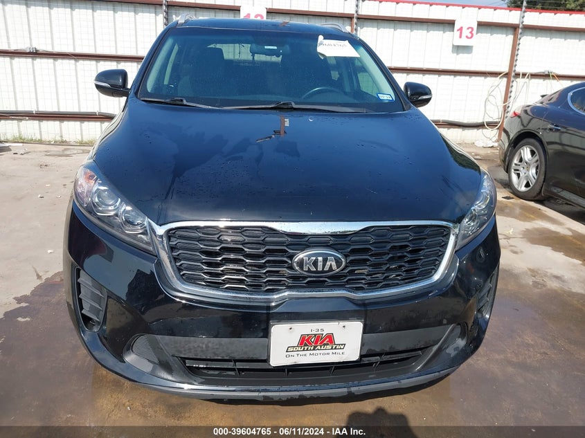 2019 Kia Sorento 3.3L Lx VIN: 5XYPG4A54KG463476 Lot: 39604765