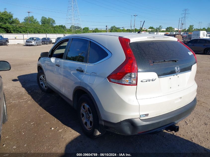 2013 Honda Cr-V Lx VIN: 5J6RM3H39DL049451 Lot: 39604769