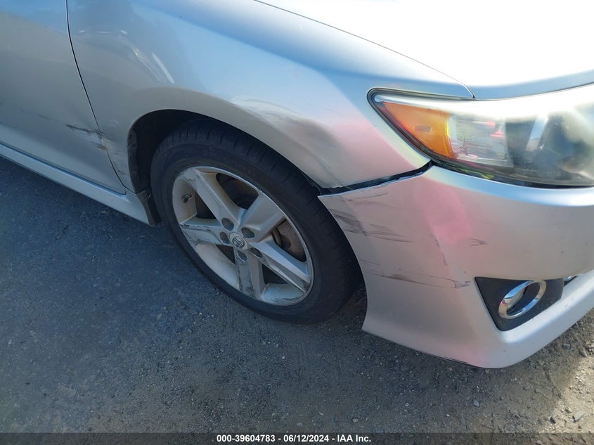 2012 Toyota Camry Se VIN: 4T1BF1FK6CU539222 Lot: 39604783