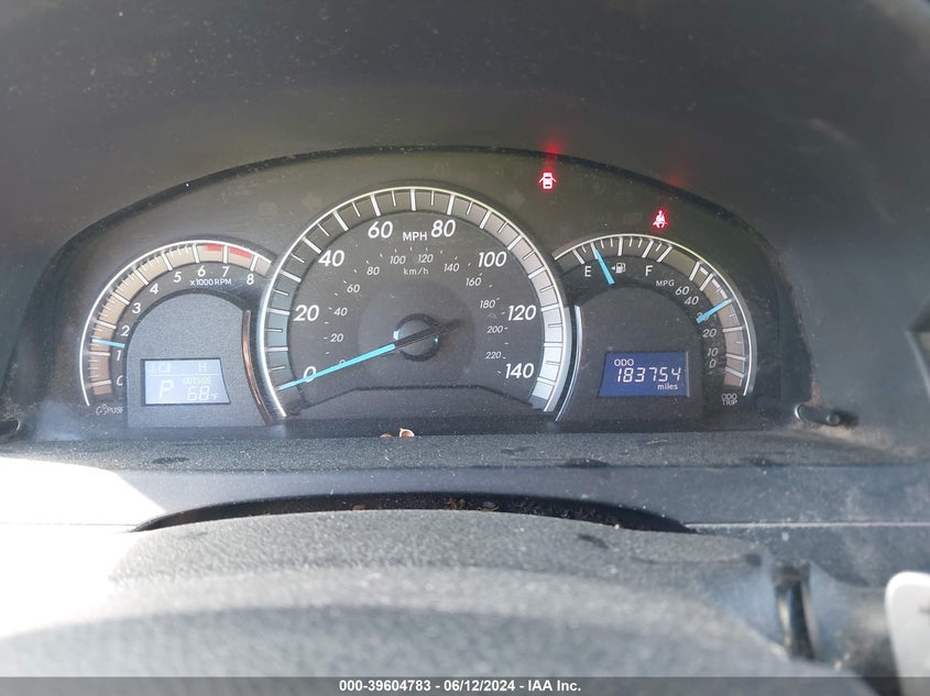 2012 Toyota Camry Se VIN: 4T1BF1FK6CU539222 Lot: 39604783