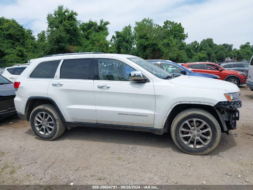 2015 Jeep Grand Cherokee Limited VIN: 1C4RJFBG8FC165626 Lot: 39604791