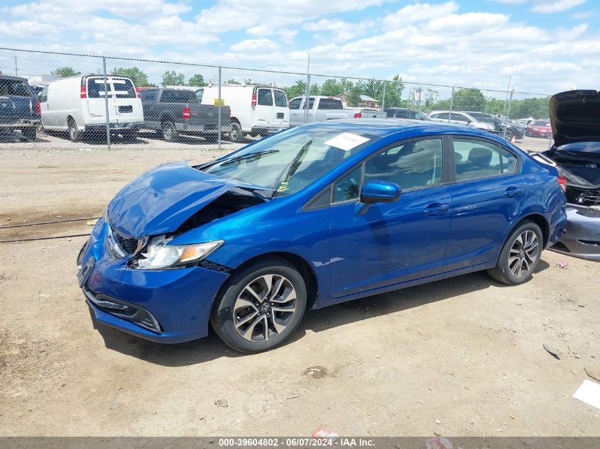 2014 Honda Civic Ex VIN: 2HGFB2F80EH544242 Lot: 39604802