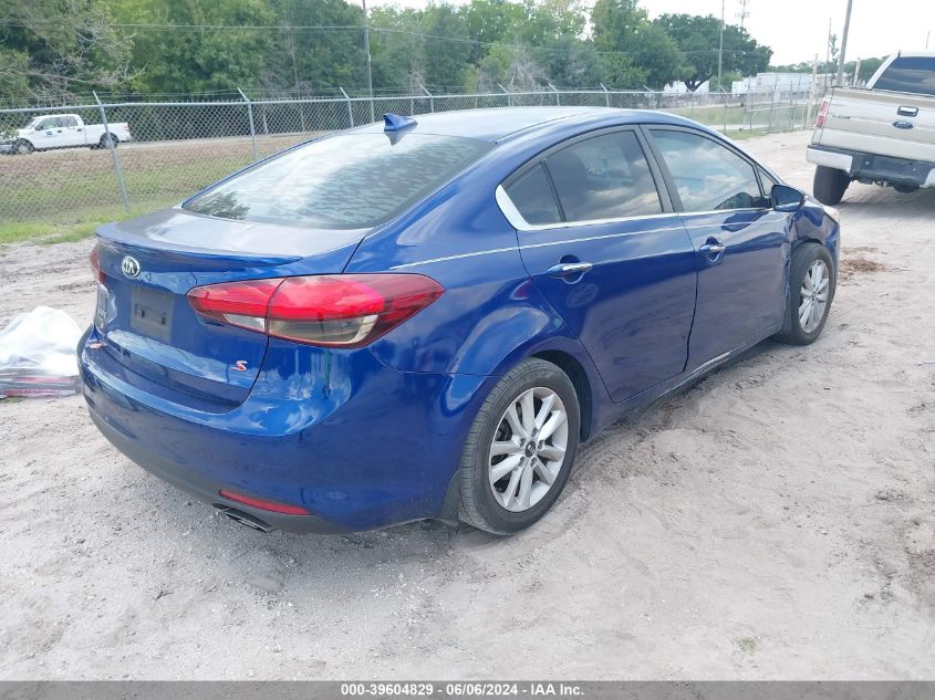 2017 Kia Forte S VIN: 3KPFL4A7XHE045423 Lot: 39604829