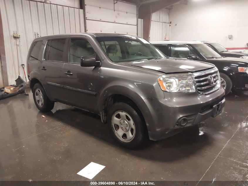 2014 Honda Pilot Lx VIN: 5FNYF4H22EB032875 Lot: 39604898