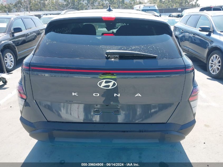 2024 Hyundai Kona Sel VIN: KM8HB3AB0RU096650 Lot: 39604908