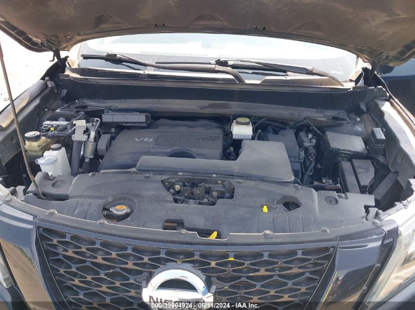 2018 Nissan Pathfinder Sl VIN: 5N1DR2MN8JC629123 Lot: 39604924