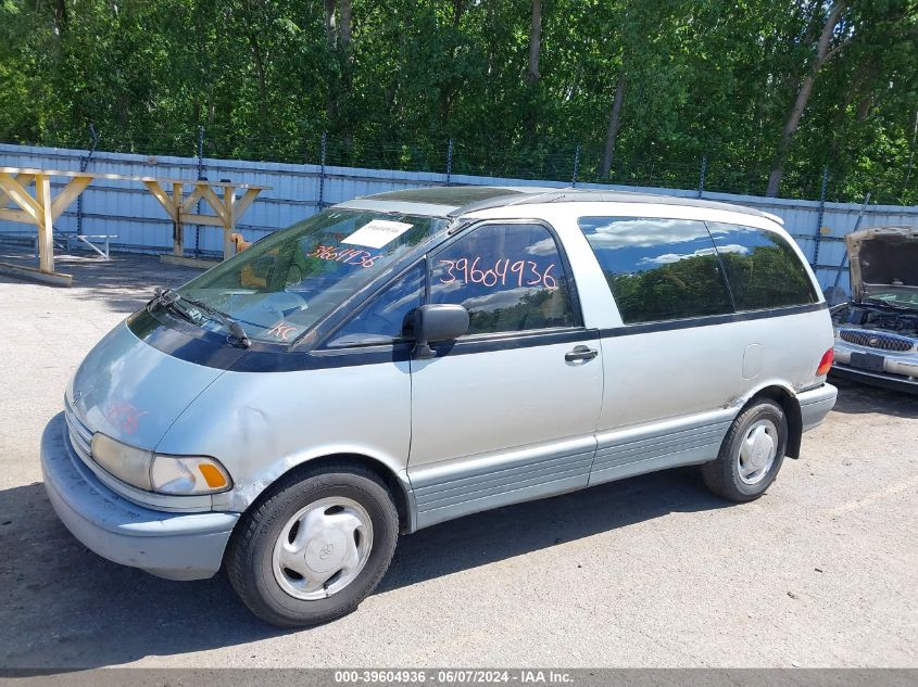 1991 Toyota Previa Le VIN: JT3AC12R4M0066722 Lot: 39604936