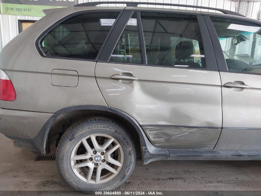 2004 BMW X5 3.0I VIN: 5UXFA135X4LU33199 Lot: 39604980