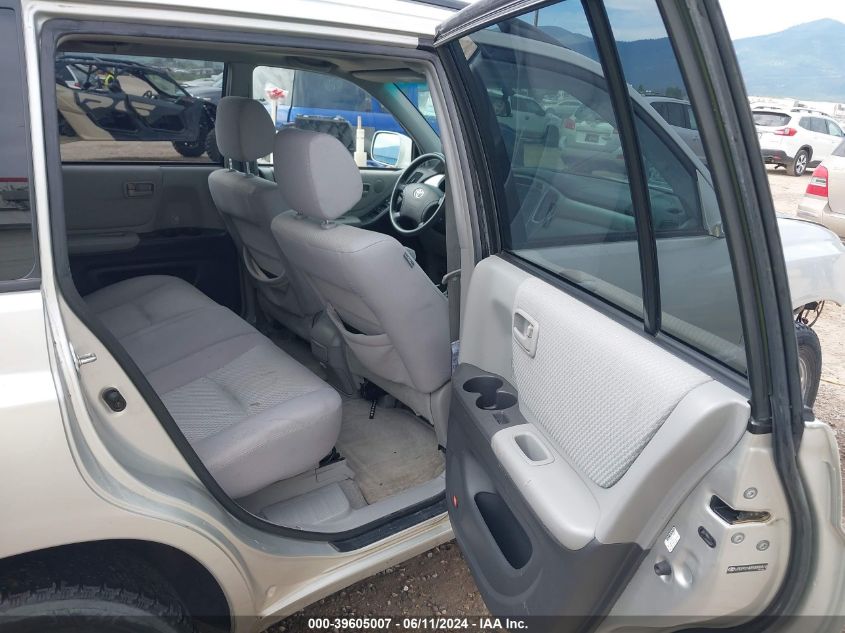 2005 Toyota Highlander V6 VIN: JTEEP21A850080414 Lot: 39605007