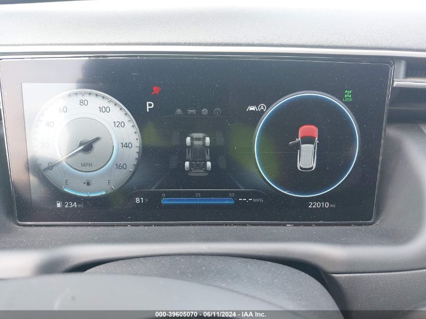 2022 Hyundai Tucson Sel VIN: 5NMJFCAE5NH123704 Lot: 39605070