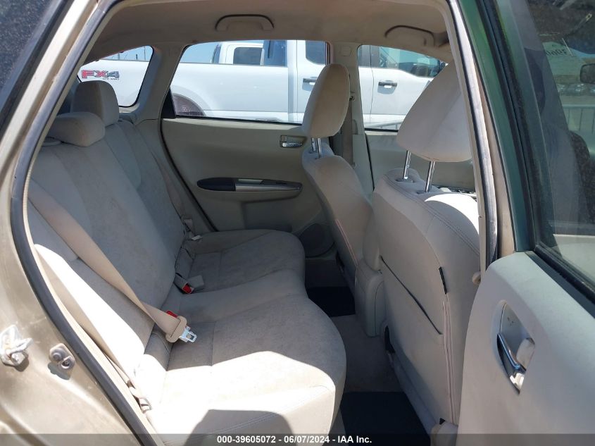 2008 Subaru Impreza 2.5I VIN: JF1GH61648G810088 Lot: 39605072