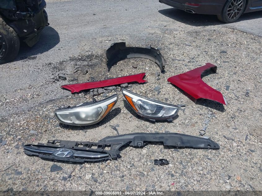 2017 Hyundai Accent Se VIN: KMHCT4AE6HU376837 Lot: 39605093