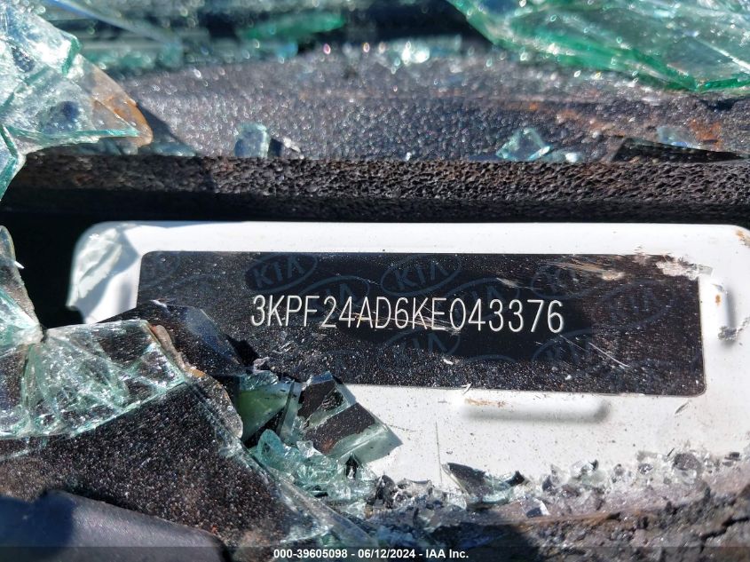 2019 Kia Forte Lxs VIN: 3KPF24AD6KE043376 Lot: 39605098