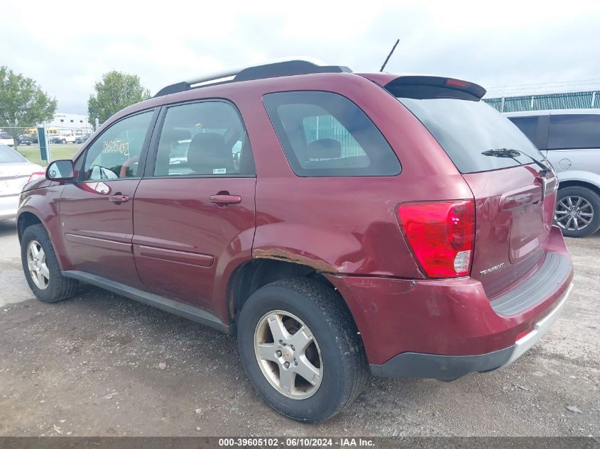 2008 Pontiac Torrent VIN: 2CKDL33F386329796 Lot: 39605102