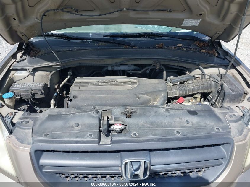 2003 Honda Pilot Ex VIN: 2HKYF18453H535511 Lot: 39605134