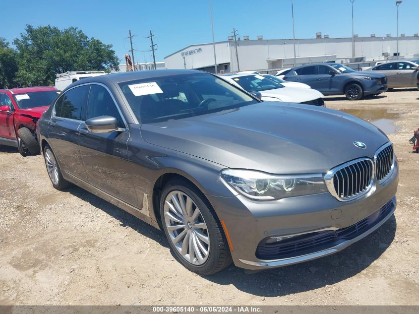 2016 BMW 740I VIN: WBA7E2C59GG739031 Lot: 39605140