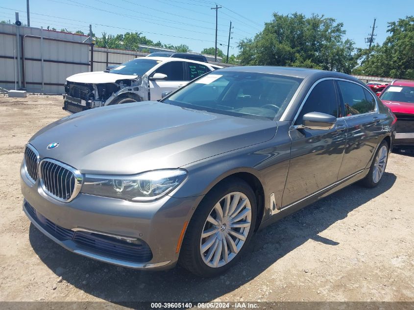 2016 BMW 740I VIN: WBA7E2C59GG739031 Lot: 39605140