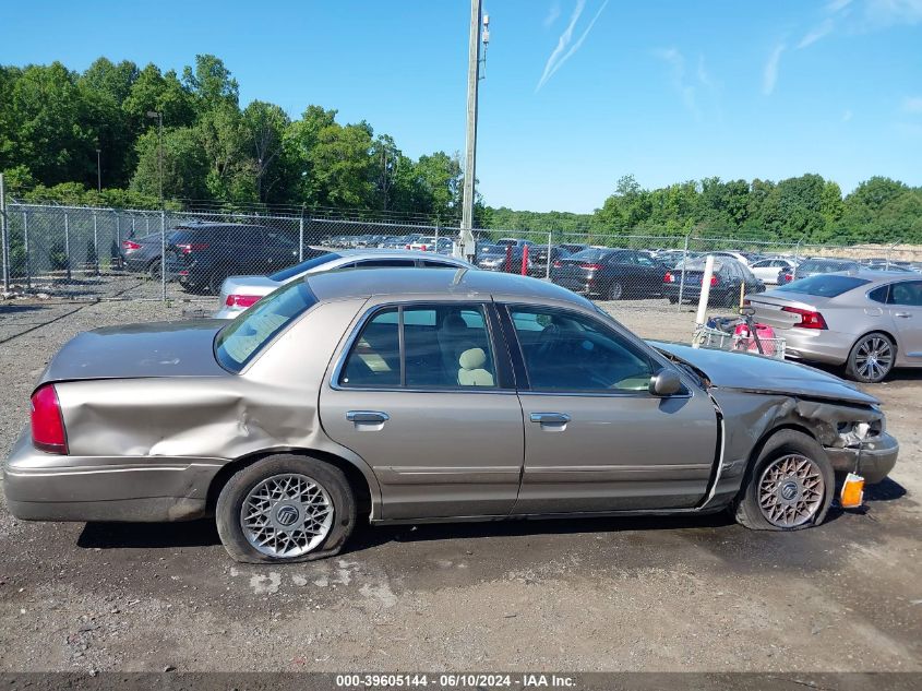 2001 Mercury Grand Marquis Gs VIN: 2MEFM74W81X695173 Lot: 39605144