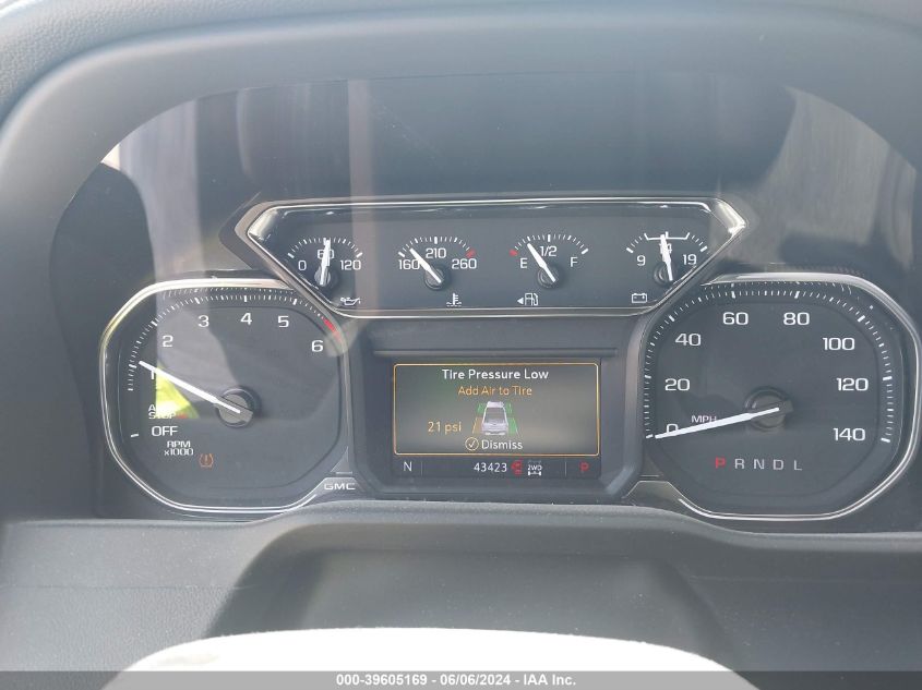 2021 GMC Sierra 1500 4Wd Double Cab Standard Box Elevation VIN: 1GTR9CED6MZ437609 Lot: 39605169