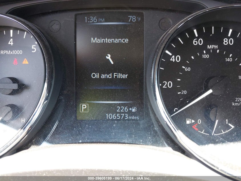 2017 Nissan Rogue S VIN: 5N1AT2MV2HC847315 Lot: 39605199