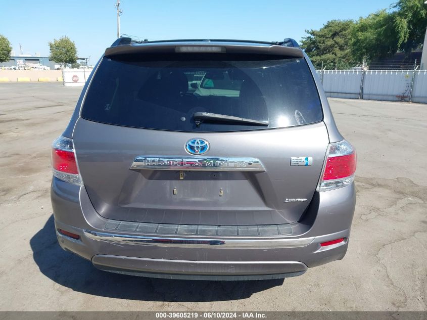 2012 Toyota Highlander Hybrid Limited V6 VIN: JTEDC3EH4C2007336 Lot: 39605219