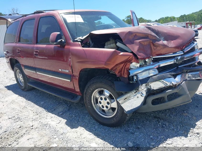 2001 Chevrolet Tahoe Lt VIN: 1GNEC13T01R112066 Lot: 39605241