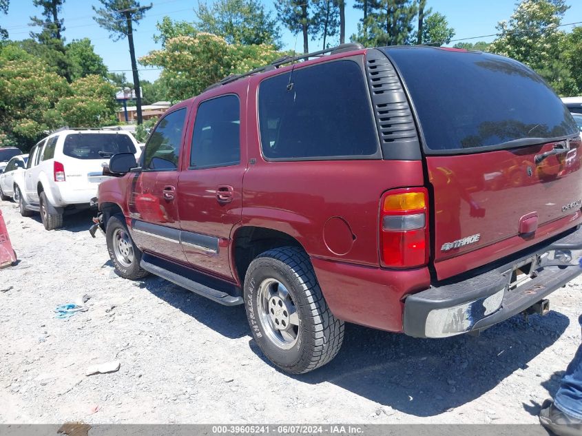 2001 Chevrolet Tahoe Lt VIN: 1GNEC13T01R112066 Lot: 39605241