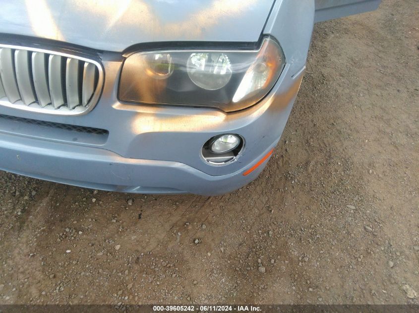 2006 BMW X3 3.0I VIN: WBXPA93496WG88963 Lot: 39605242