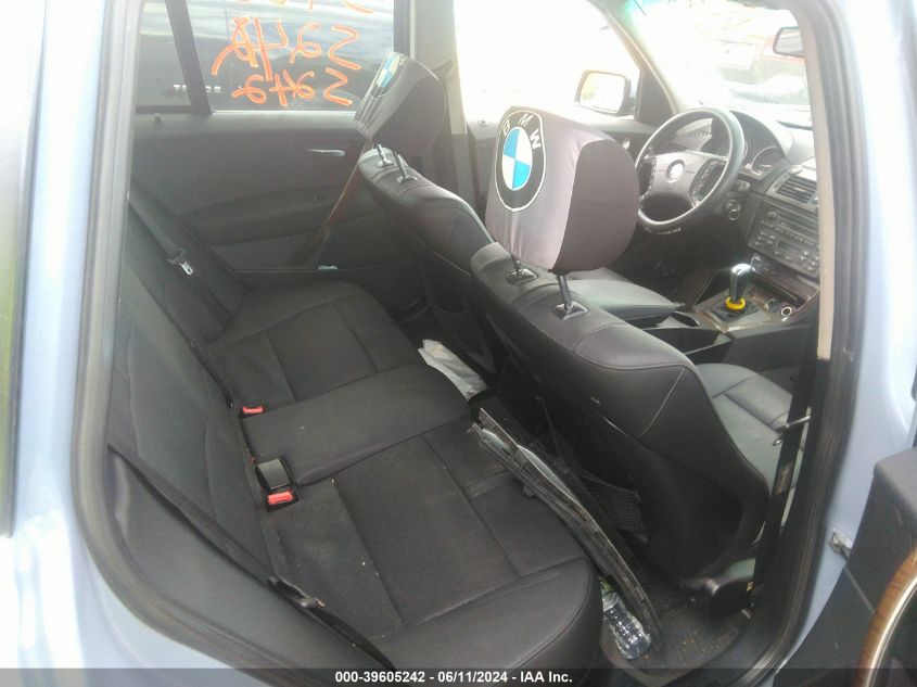 2006 BMW X3 3.0I VIN: WBXPA93496WG88963 Lot: 39605242