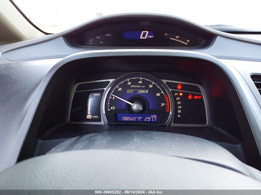 2008 Honda Civic Hybrid VIN: JHMFA36248S019487 Lot: 39605282