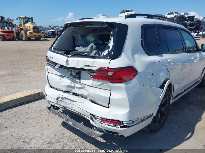 2021 BMW X7 xDrive40I VIN: 5UXCW2C00M9F83756 Lot: 39605291