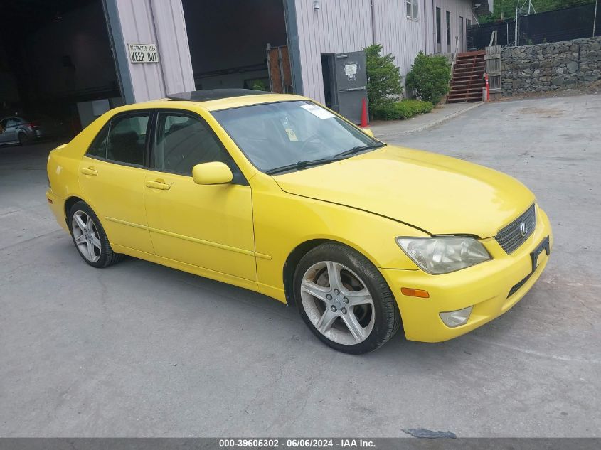 2001 Lexus Is 300 VIN: JTHBD182X10008177 Lot: 39605302