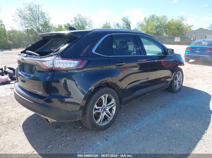 2015 Ford Edge Titanium VIN: 2FMTK4K9XFBB43681 Lot: 39605320