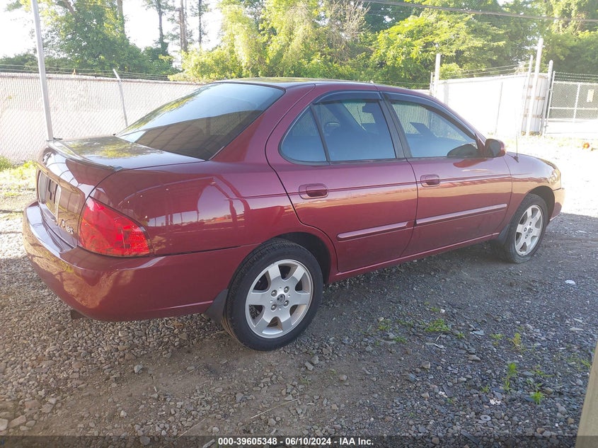 2004 Nissan Sentra 1.8S VIN: 3N1CB51D44L891153 Lot: 39605348