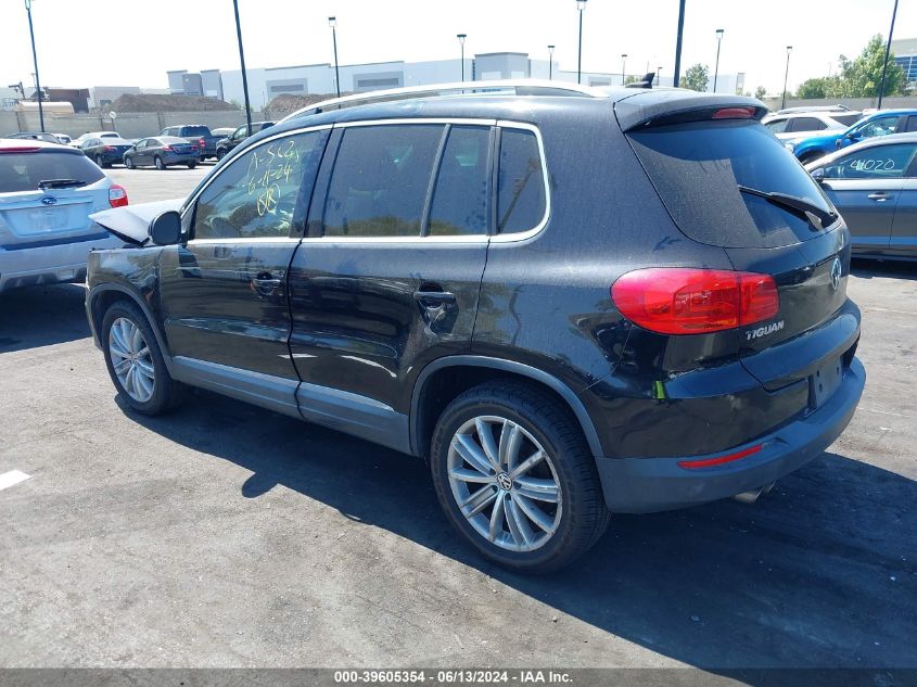 2014 Volkswagen Tiguan Sel VIN: WVGAV3AX4EW527803 Lot: 39605354