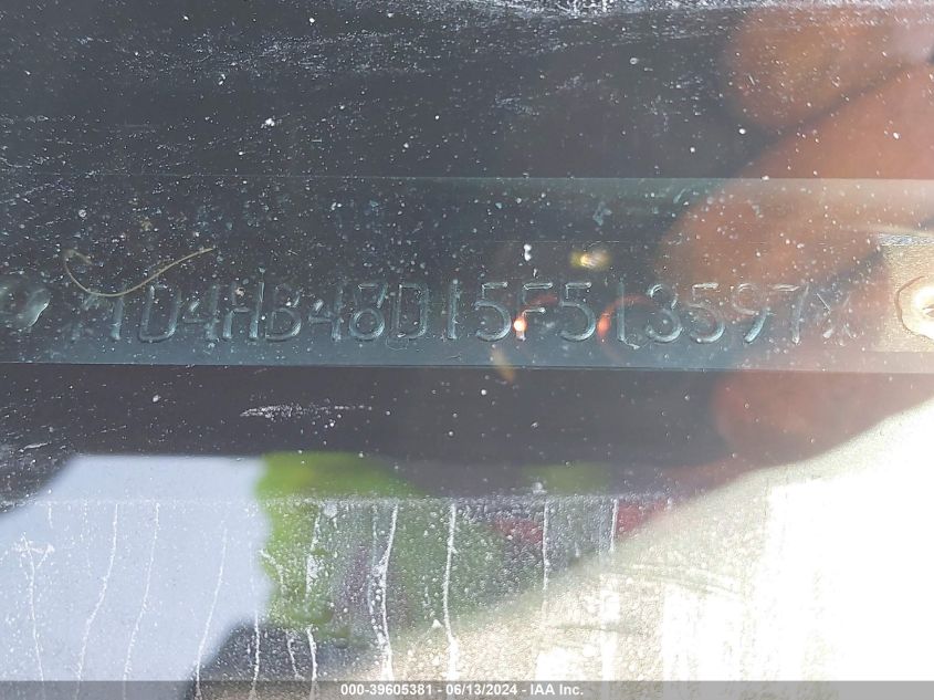 2005 Dodge Durango Slt VIN: 1D4HB48D15F513597 Lot: 39605381