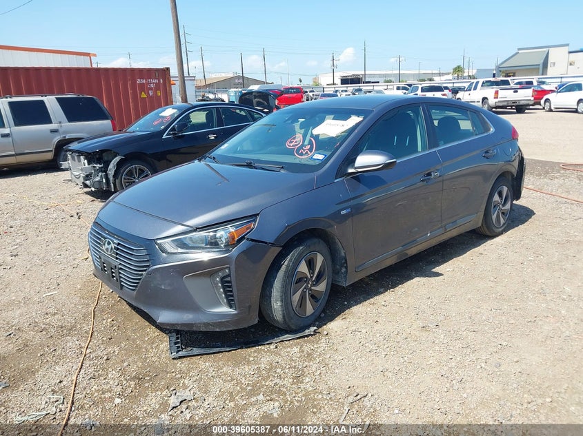2017 Hyundai Ioniq Hybrid Sel VIN: KMHC75LC5HU020482 Lot: 39605387