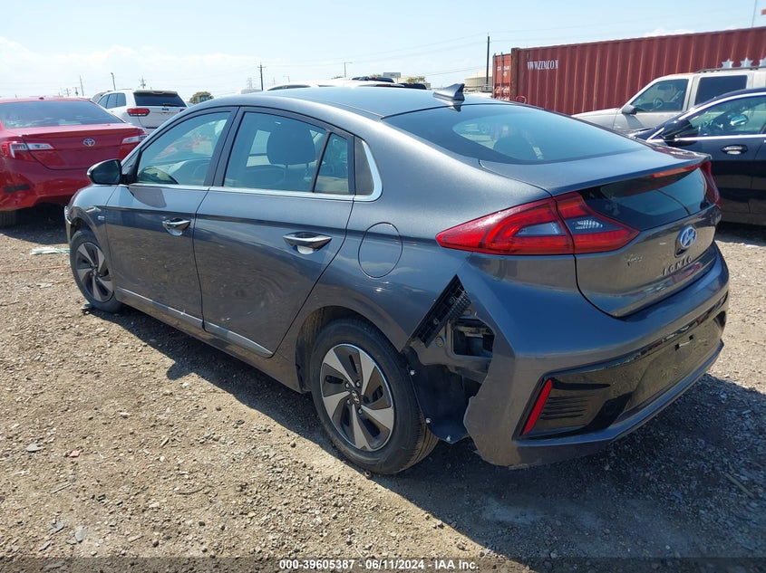 2017 Hyundai Ioniq Hybrid Sel VIN: KMHC75LC5HU020482 Lot: 39605387