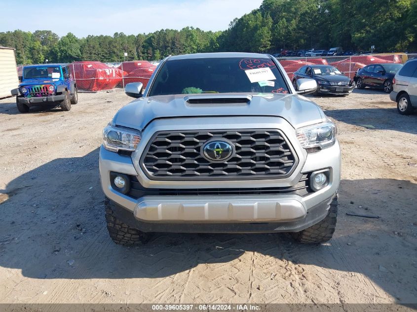 2022 Toyota Tacoma Trd Sport VIN: 3TYCZ5AN7NT058156 Lot: 39605397