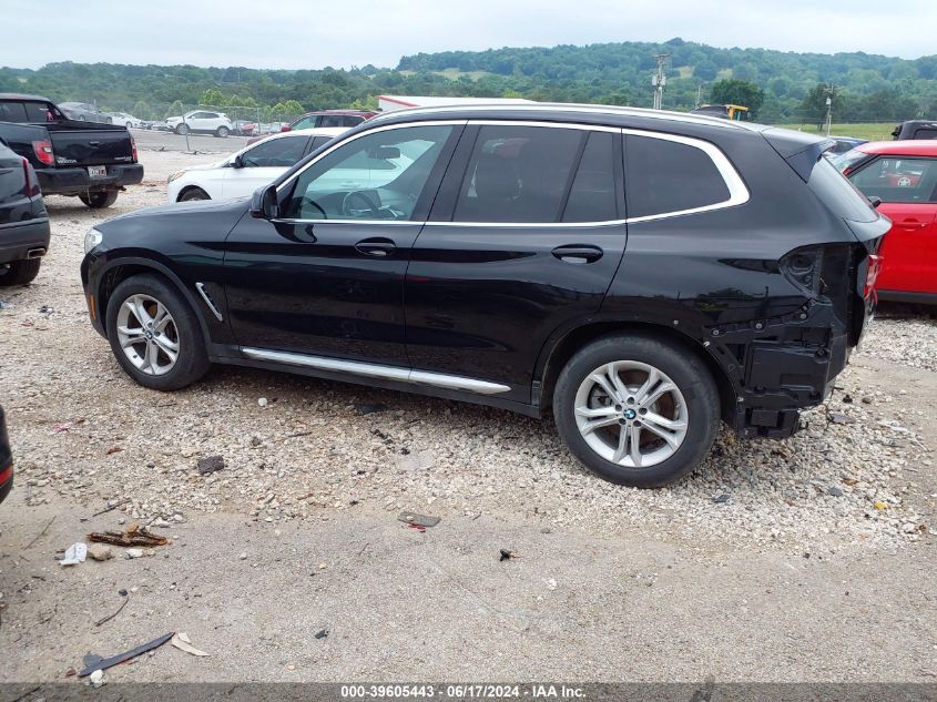 2020 BMW X3 Sdrive30I VIN: 5UXTY3C06LLE55393 Lot: 39605443