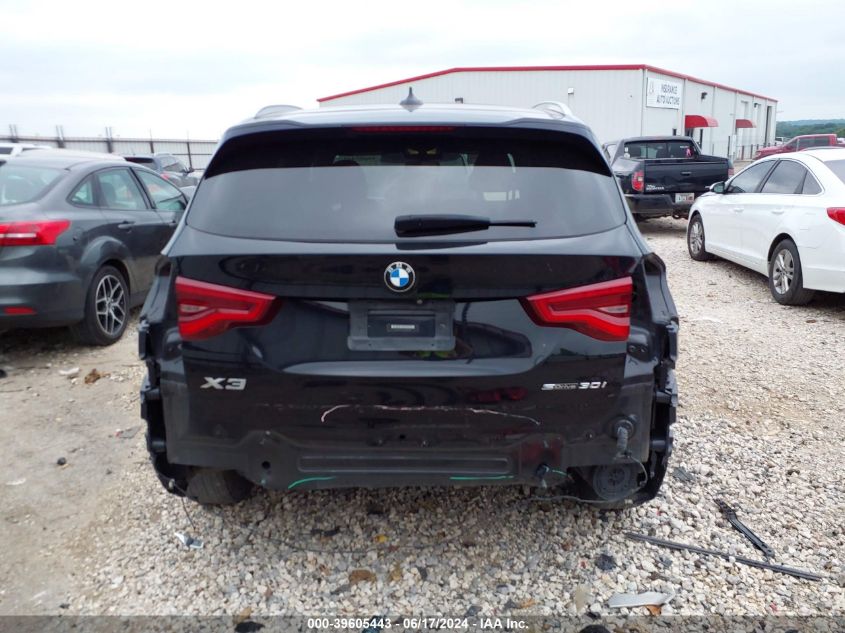 2020 BMW X3 Sdrive30I VIN: 5UXTY3C06LLE55393 Lot: 39605443