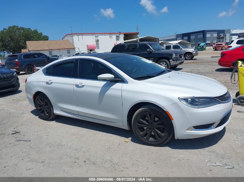 2015 Chrysler 200 Limited VIN: 1C3CCCAB9FN663315 Lot: 39605486