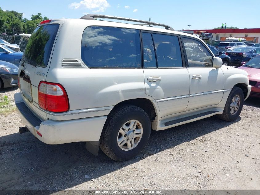 1999 Lexus Lx 470 VIN: JT6HT00W5X0028330 Lot: 39605492