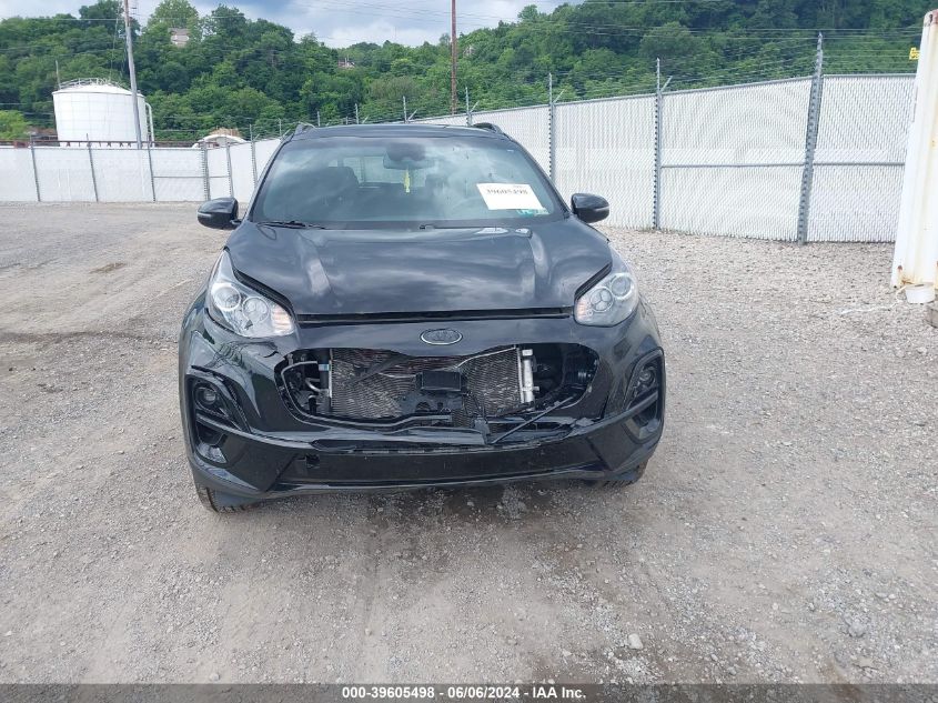 2022 Kia Sportage Nightfall Edition VIN: KNDP6CAC8N7974346 Lot: 39605498