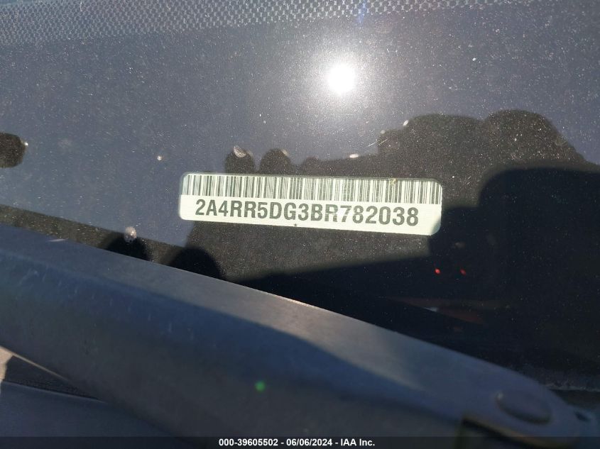 2011 Chrysler Town & Country Touring VIN: 2A4RR5DG3BR782038 Lot: 39605502