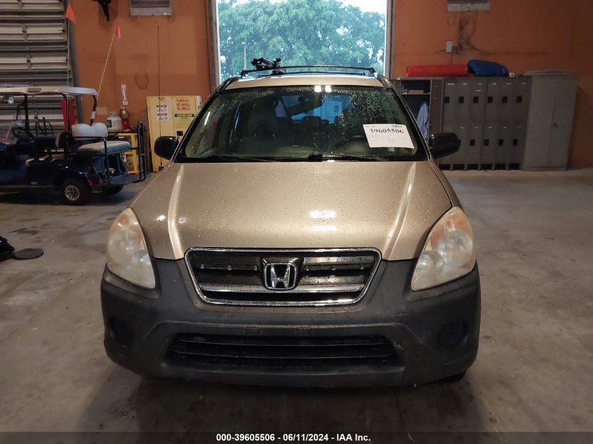 2006 Honda Cr-V Lx VIN: SHSRD68516U403163 Lot: 39605506